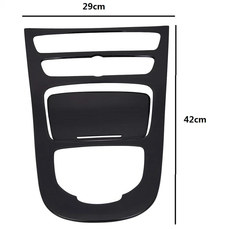 Console Gear Panel Frame Shift Cover Trim For Mercedes Benz E-Class W213 2016 2017 2018 2019(Black) | Автомобили и мотоциклы