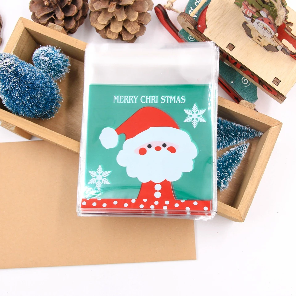 20p Green Santa Clau 1 набор оленей и Санта-Клауса, рождественские подарочные коробки для конфет, упаковочные коробки для гостей, Подарочная сумка для рождественской вечеринки, Подарочный декор для детей - Цвет: 20p Green Santa Clau
