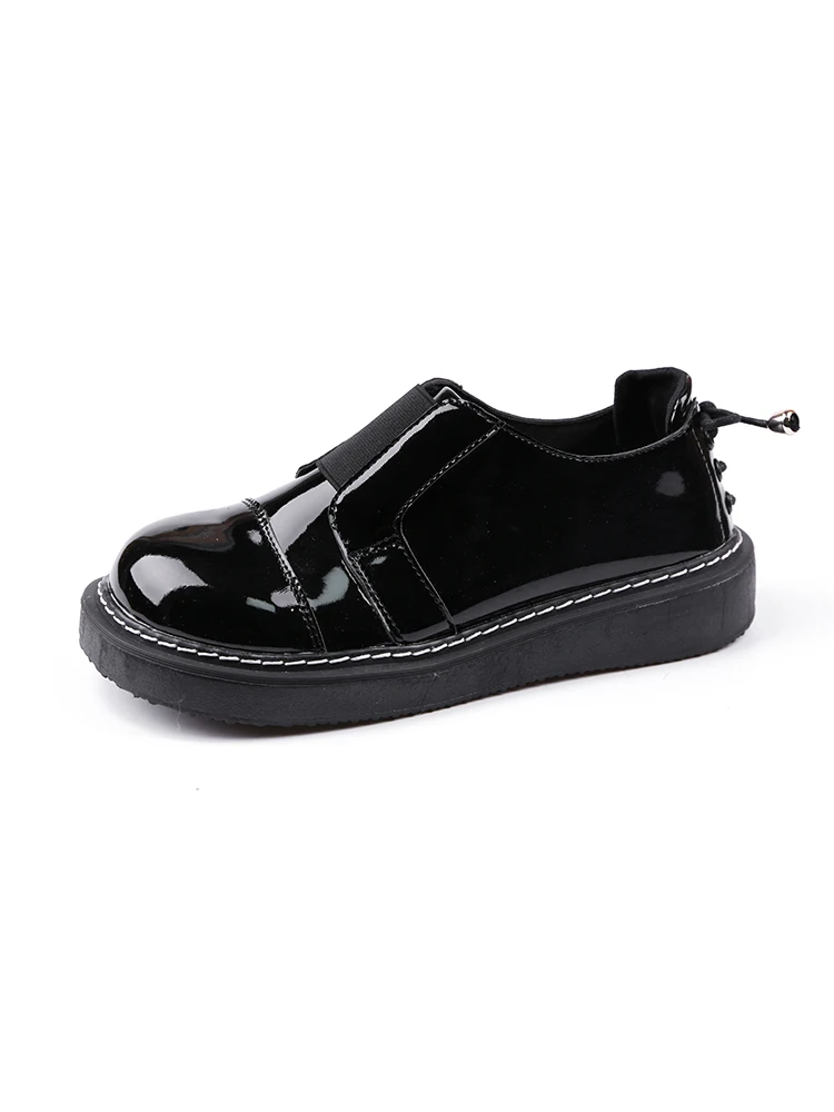

College Wind Small Leather Shoes 2020 New Thick-Sole British Retro Students Flat Single Shoes Fashion Trend Women's Casual Shoes