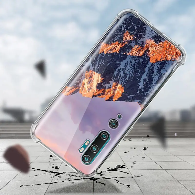 

MountaEn Forest Clouds Cover for Xiaomi Mi 9T CC9E A2 Poco C3 Note 10 10T Lite Pro 5G Airbag Anti Fall Phone Coque Cases