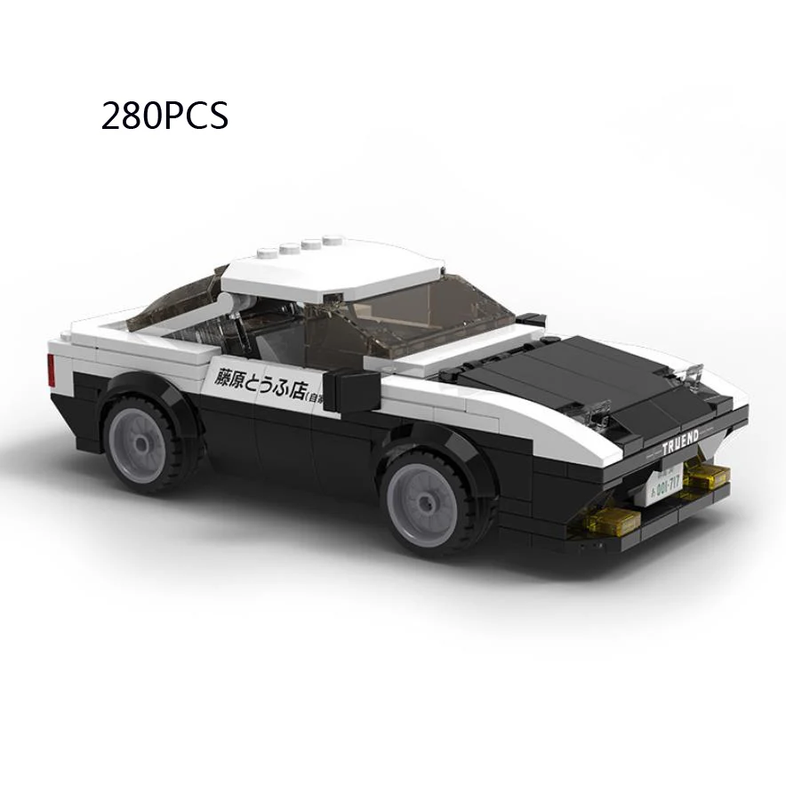 

Technical Initial D 1:24 SCALE Classic car toyota TRUENO ae86 building block vehicle bricks toys collection FOR boys GIFTS