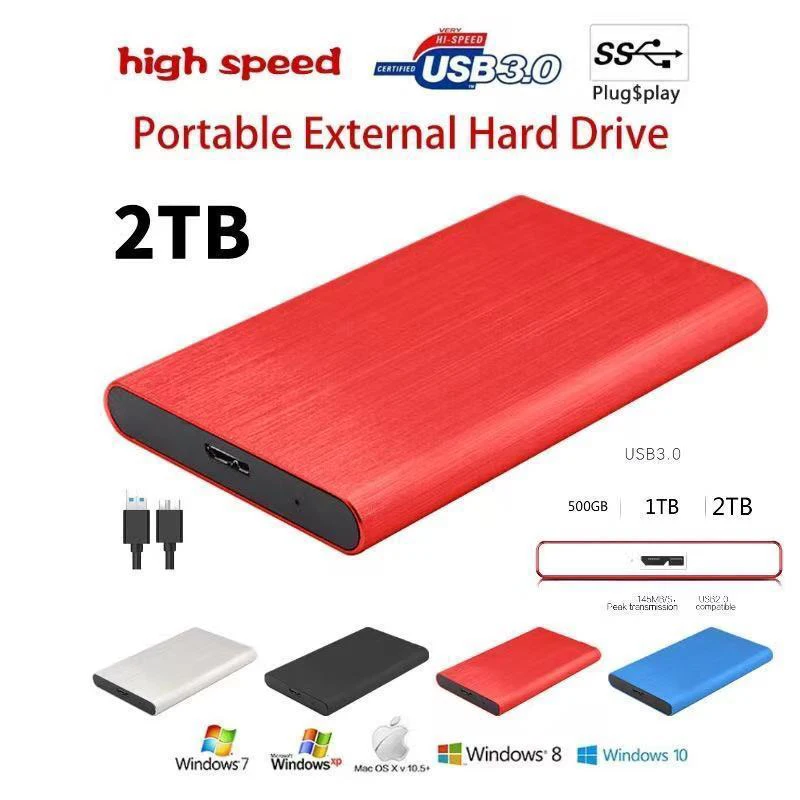 

HDD2.5 внешний твердотельный накопитель USB 3,0 емкостью ТБ