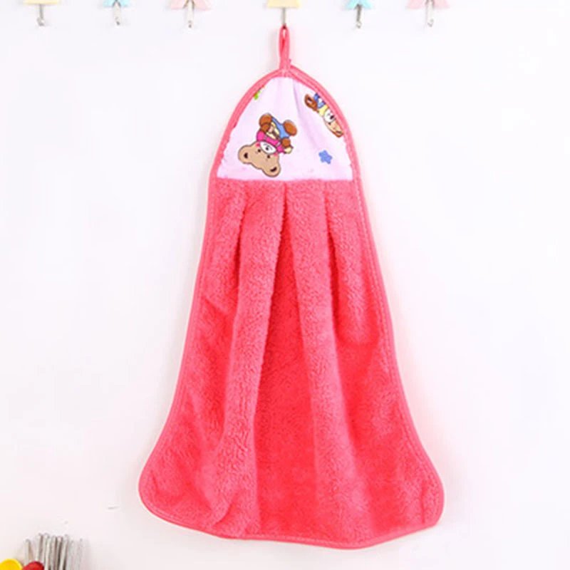 Милое мультяшное полотенце кухонная посуда Коралловая флисовая ткань супер