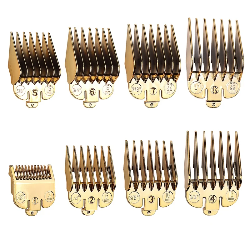

8Pcs for Wahl Hair Clipper Limit Comb Guide Attachment Size Barber Replacement Hair Salon Tools Barber Accessories