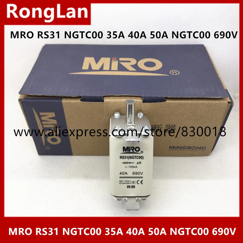 Mingrong предохранитель RS31 35A 40A 50A 3NE8 NGTC00 690V нож-образный быстро действующий