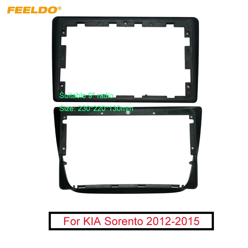 

Рамка для автомобильной стереосистемы FEELDO, 9 дюймов, для KIA sorento 2012-2015, 2DIN