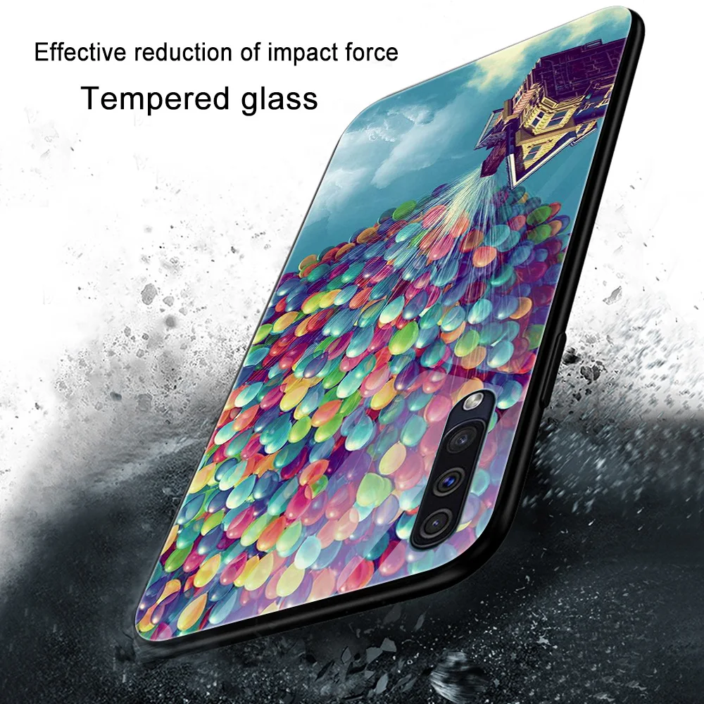 

Stripe Case For Samsung A50 A51 A71 A70 A20 A40 A20E M31 S10 S20 S9 Edge Ultra Puls Note 10 20 9 8 Plus Glass Phone Cases Funda