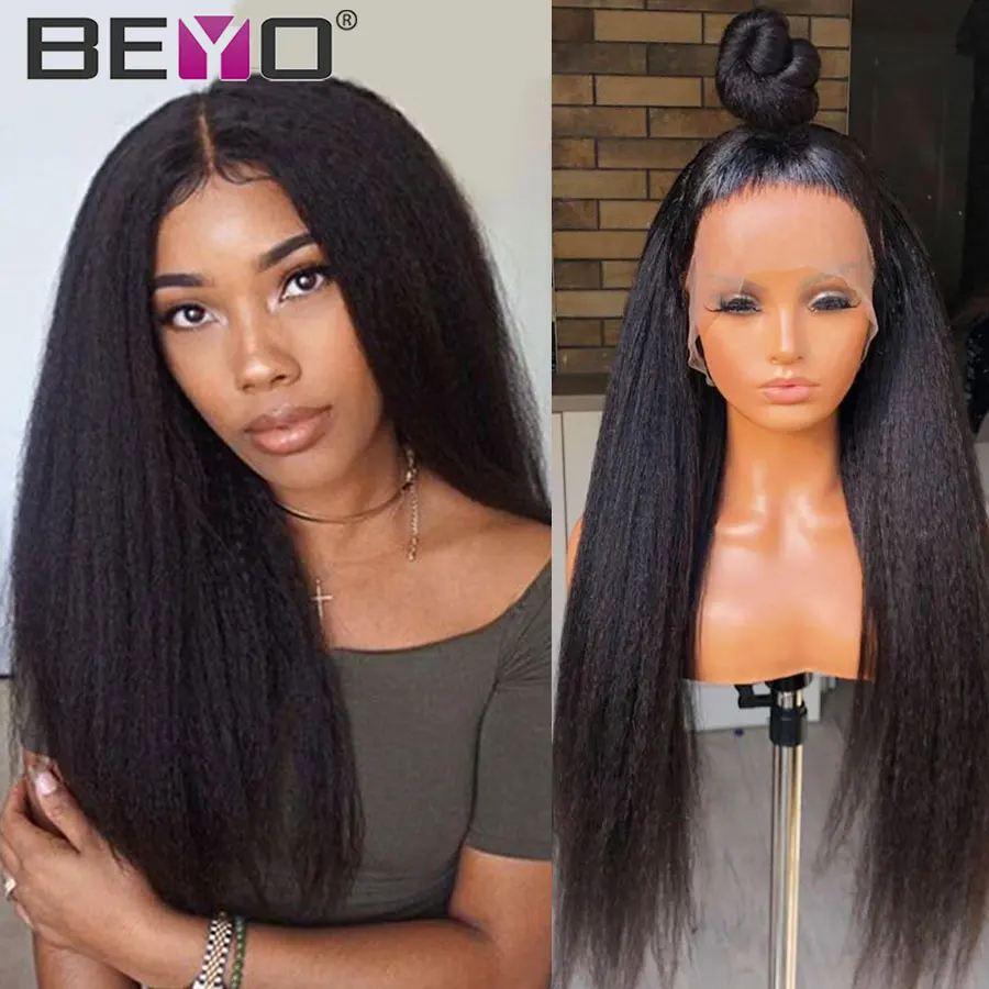 Бразильский кудрявый прямой кружевной передний парик прозрачный 360 al Beyo Remy 13х6