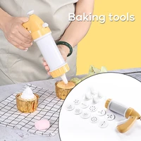 easy cookie press kit cake mold cookie press maker machine kitchen tool cookie biscuit press cake icing set for kitchen
