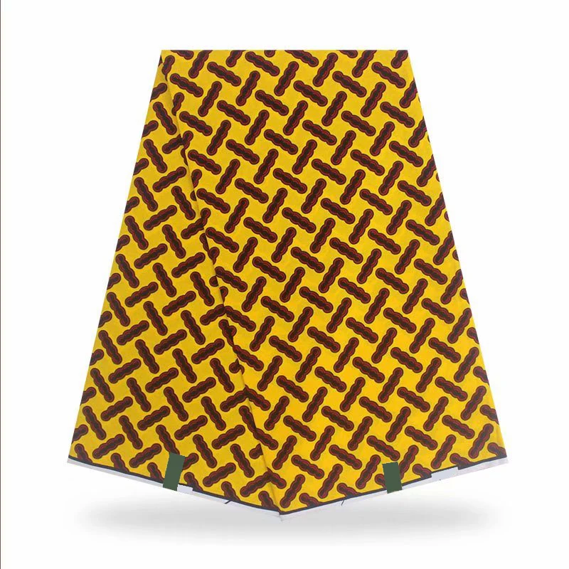 

Newest African Fabric Wax Print 100% Cotton 6 Yards/piece 2021 High Quality Embroidery Batik Ankara Fabrics Wax-H116