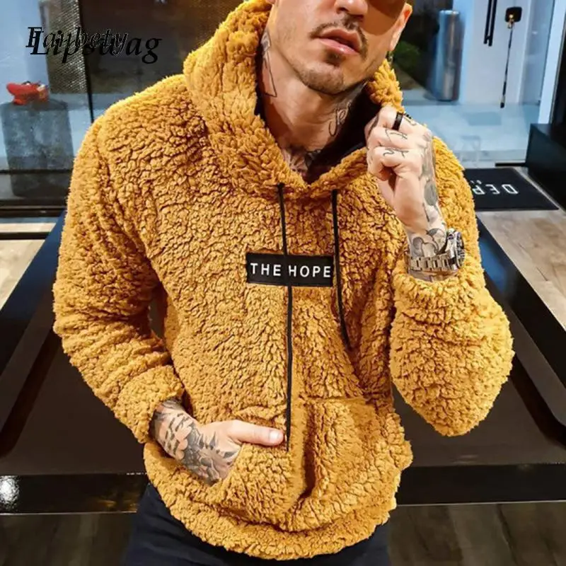 

Men's 2021 Autumn Letter Print Fleece Winter Hoodies Zipper Stand Collar Drawstring Tops Sweatshirt Long Sleeve Soft Warm Hoodie