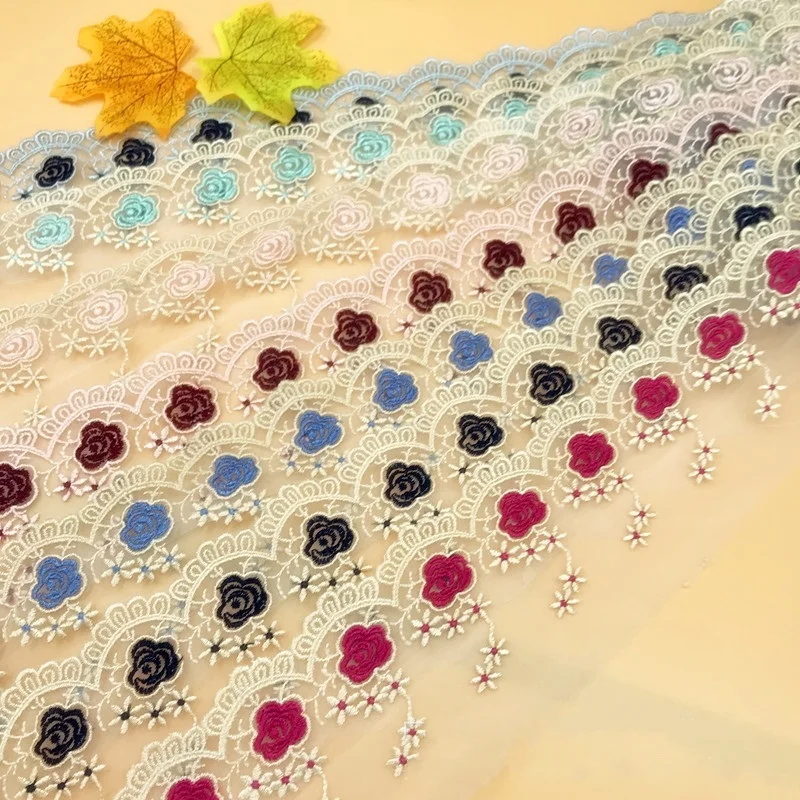 3 ярдов/1 ярд ручной работы DIY аксессуары для одежды золотые КРУЖЕВНЫЕ ШТОРЫ с