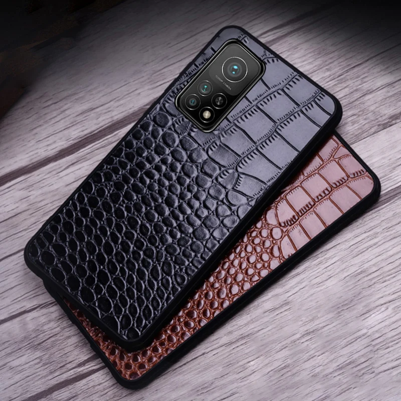

Genuine Leather Phone Case For Xiaomi 10 10T Pro 10t lite redmi k30 K30s Ultra Cowhide Cover
