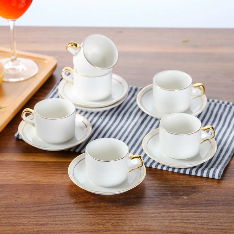 Керамическая кофейная чашка для завтрака наборы блюдца европейская простота