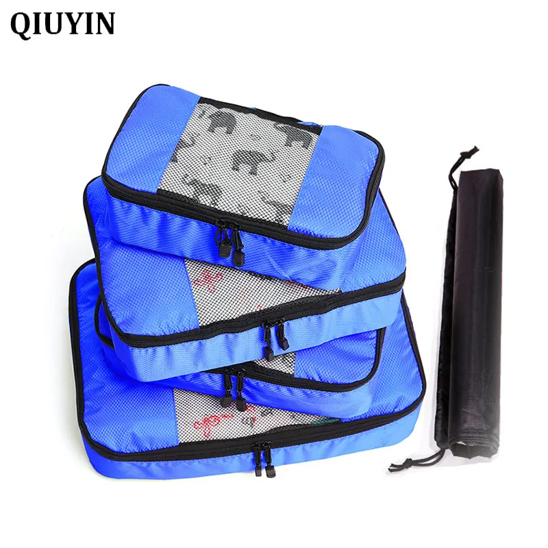 QIUYIN 4 шт./компл. Упаковка Куб дорожные сумки портативная большая емкость одежда