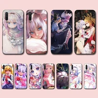toplbpcs cute anime kobayashi kanna phone case for xiaomi mi 5 6 8 9 10 lite pro se mix 2s 3 f1 max2 3