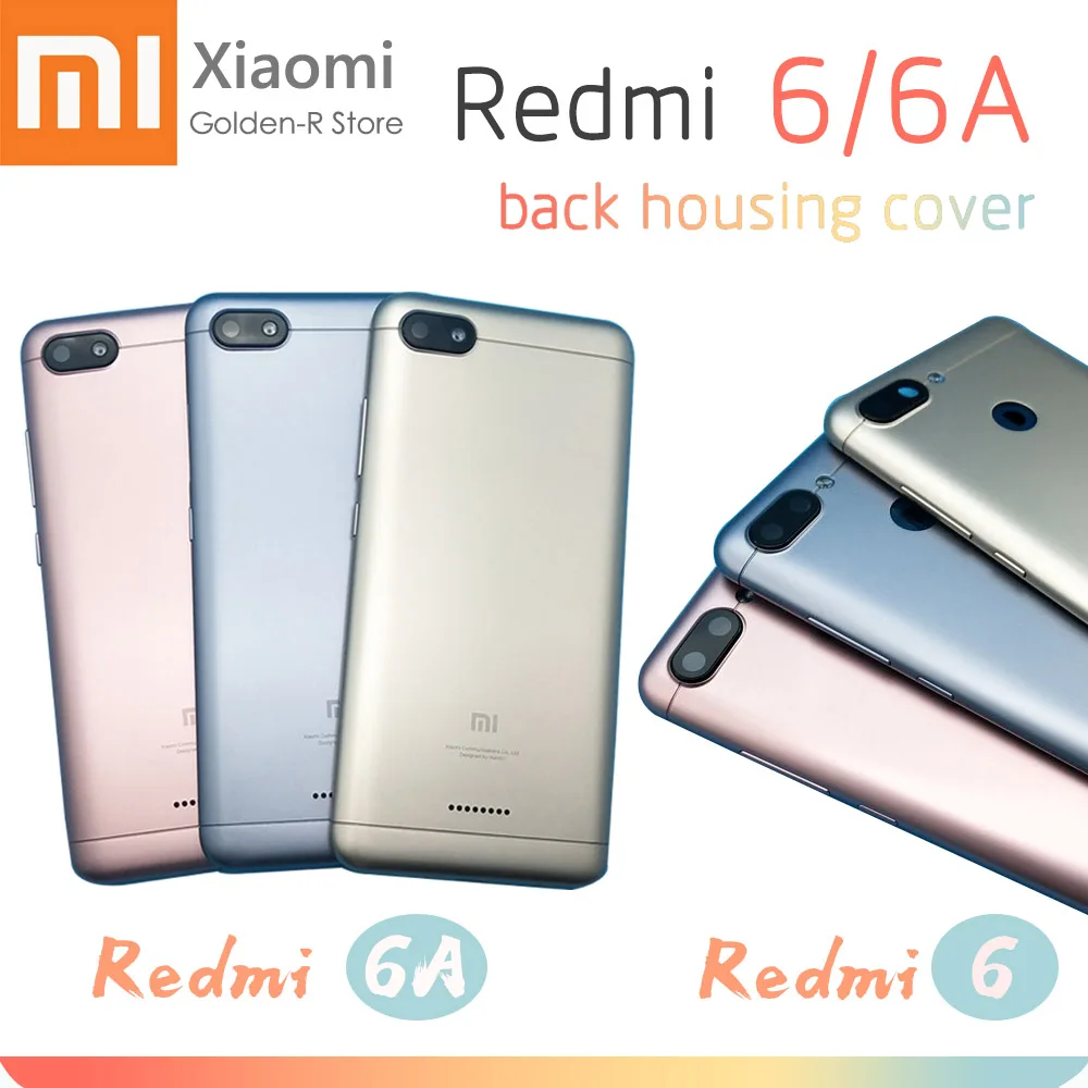 Новинка для Xiaomi Redmi 6 6A задняя крышка батарейного отсека Корпус пластиковая