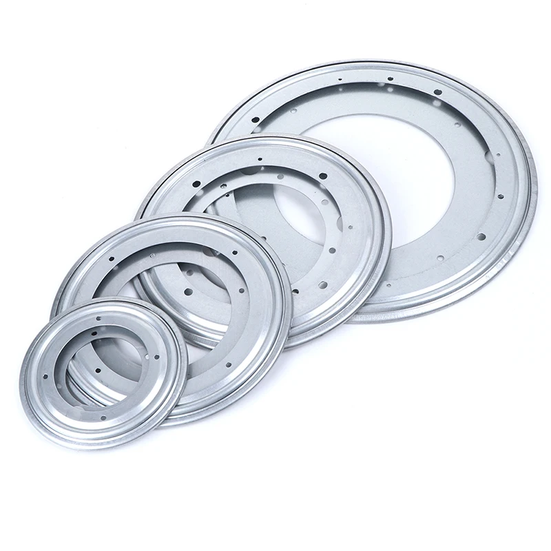 

4 SIze Heavy Metal Bearing Rotating Swivel-Turntable Plate For TV Rack Desk Table Smoothly Square/Round for Corner Cabinets