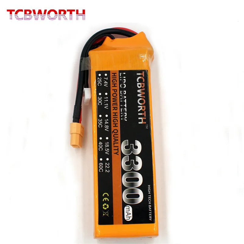 4S 14 8 V 3300mAh 25C RC LiPo батарея для радиоуправляемого самолета вертолета квадрокоптера
