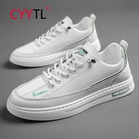 cyytl men low top sneakers outdoor comfort leather fashion walking shoes sports white skateboard running tennis for students