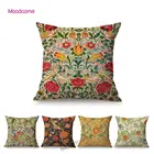 Британский художник Уильям Моррис, цветочные листья, роскошный дизайн, узор, домашняя декоративная диванная подушка, чехол из льна для стула, наволочка