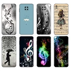 Чехол для Xiaomi Redmi 7A, 8, 8A, 9, 9A, 9C, Redmi Note 8T, 8 Pro, T, Note 9, 9S, 9 Pro, с музыкальными нотами, скрипкой, классической музыкой, черный ТПУ