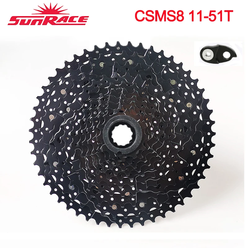 

SunRace CSMS8 11 Speed Cassette 11-51T High Strength Mountain Bike Freewheel Wide Ratio MTB Card Type Flywheel Bicycle Part