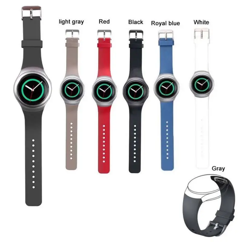 Ремешок для часов для смарт samsung gear S2 Watch Band Стильный силиконовый сменный ремешок спортивные ремешки для часов