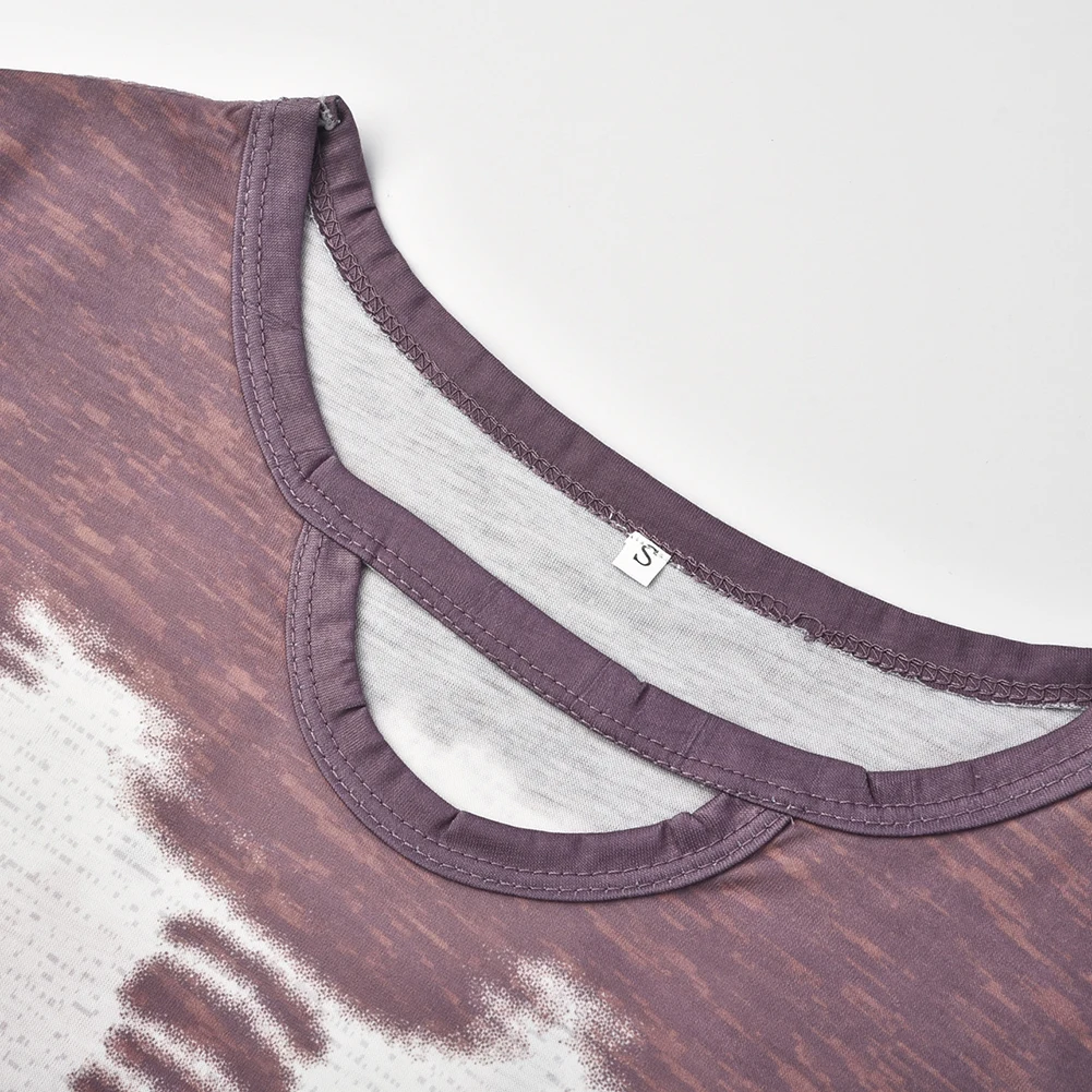 Новая женская Свободная футболка в полоску градиентного цвета с коротким