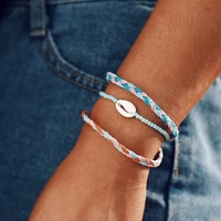 cross border bracelet new creative handmade braided rope bracelet bohemian womens shell mens bracelet
