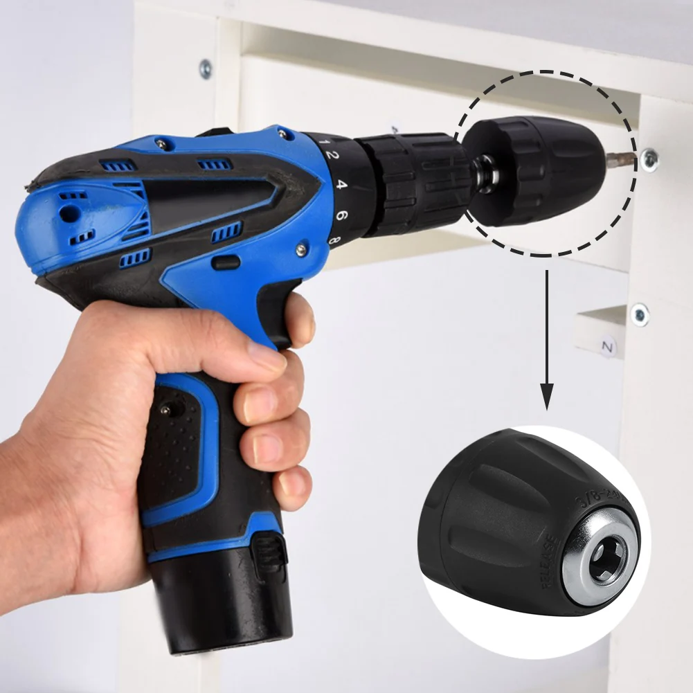 

Keyless Drill Chuck Adaptor 10mm Heavy Duty Quick Release Screwdriver To Drill Conversion Tool With Hex Shank Heavy Duty Tool