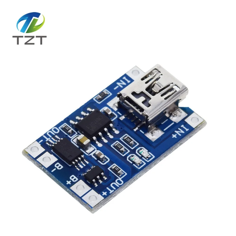 TZT тип-c/Micro USB 5V 1A 18650 TP4056 модуль зарядного устройства литиевой батареи зарядная плата с защитой двойные функции 1A li-ion