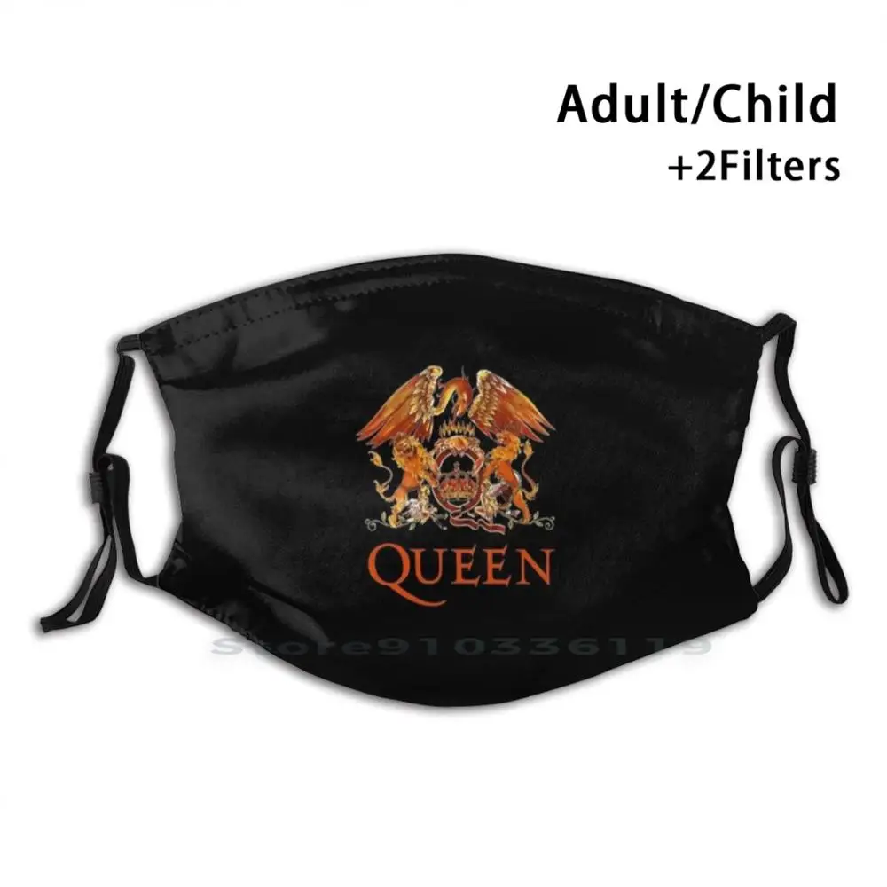 

Untitled Print Reusable Mask Pm2.5 Filter Face Mask Kids Queen Music