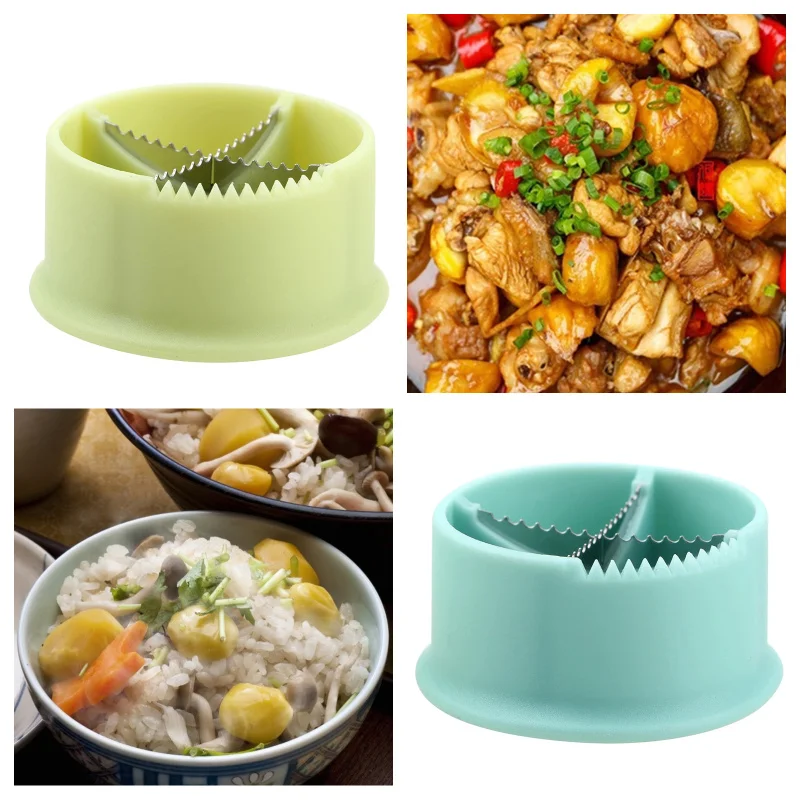 

Nut Cracker Sheller Chestnut Cross Open Knife Quick Chestnut Cutter Nut Opener Sheller Walnut Pliers Kitchen Gadgets