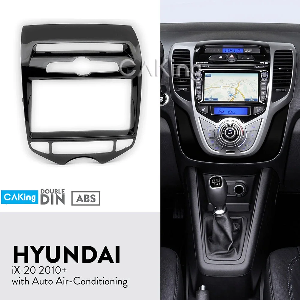 Автомобильная панель радиоприемника Double Din для HYUNDAI 2010 + комплект приборной