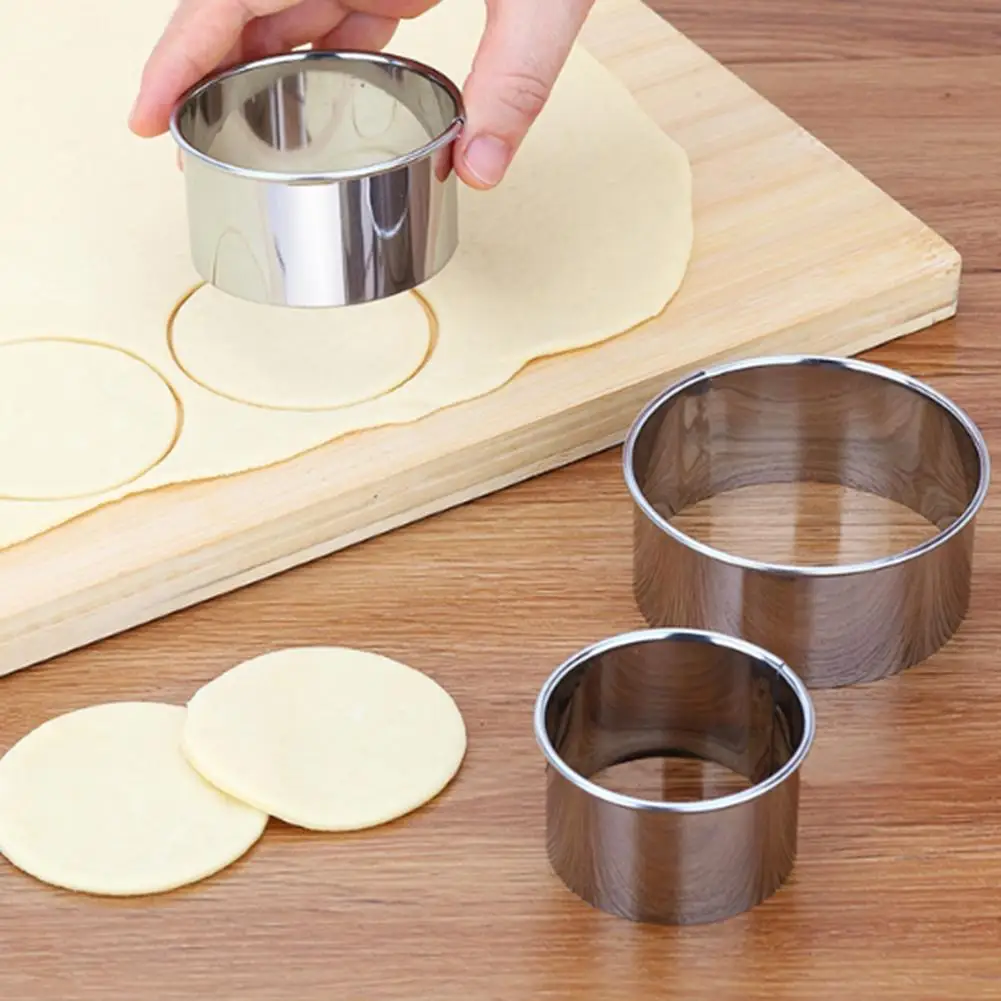 3 шт. нержавеющая сталь круглая форма для пельменей ручной работы DIY Плесень