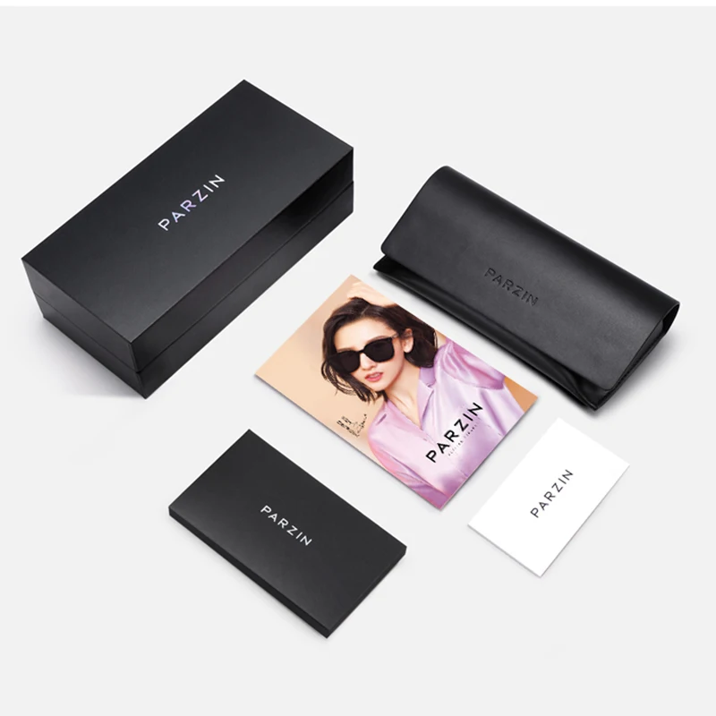 

PARZIN Square Nylon Sunglasses Women Polarized Fashion Rivet Sun Glasses with Gift Box Outdoor UV400 Gafas De Sol Mujer 92120