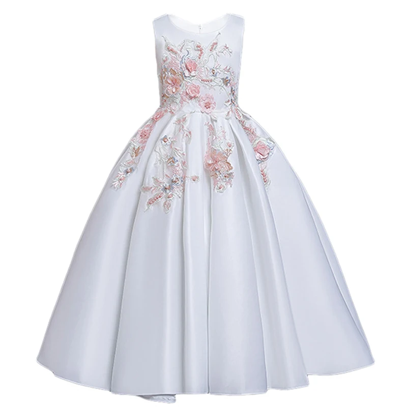 Платье принцессы для девочек с вышивкой длинное вечервечерние платье детское