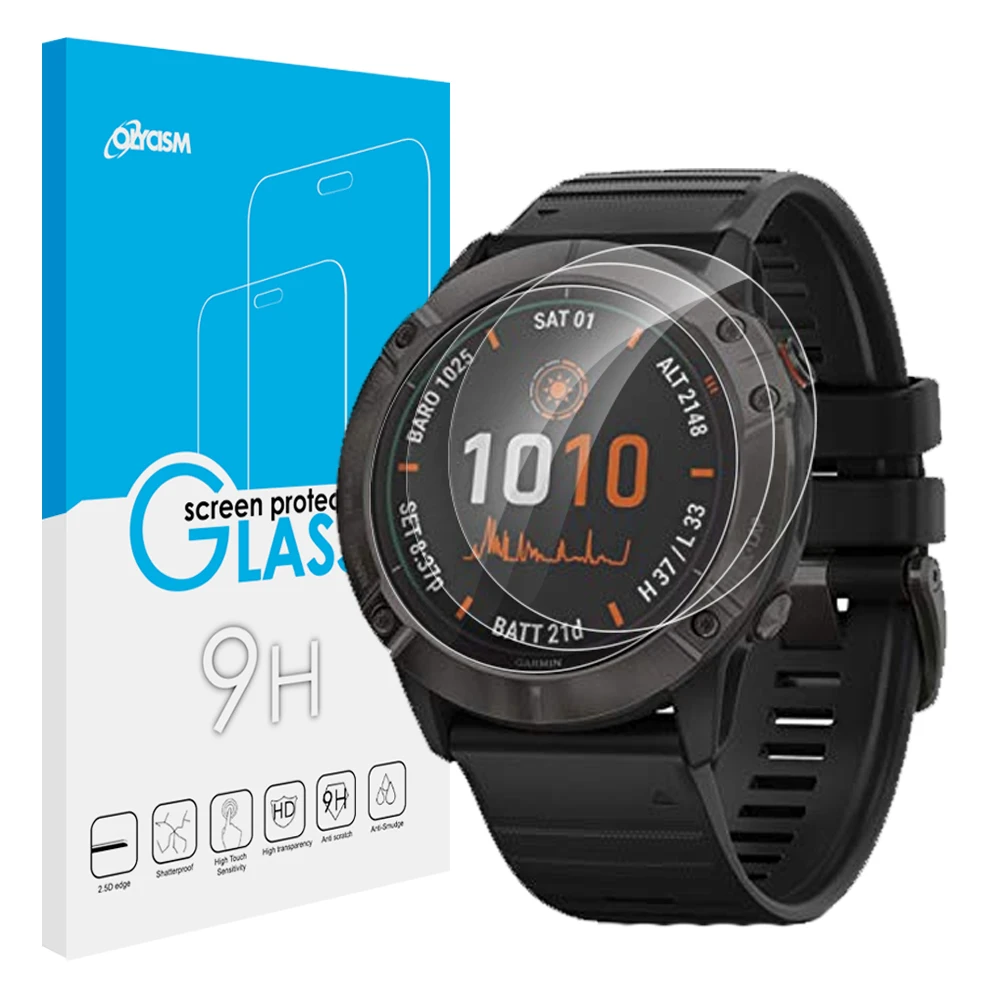 Закаленное стекло для Garmin Fenix 6 Pro 6s 6x прозрачная ультратонкая пленка защиты