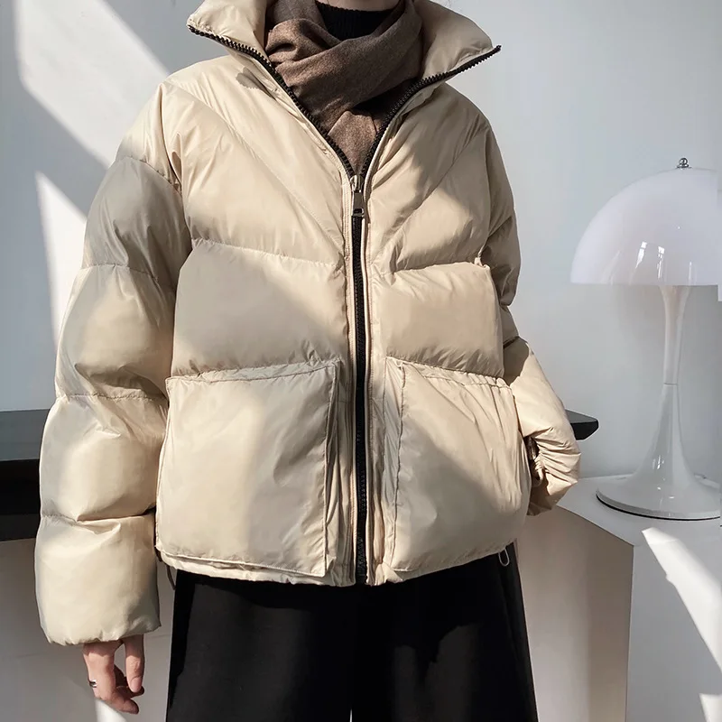 

Luxi winter new small down cotton jacket women's short thickened jacket stand collar cotton jacket bread jacket 716