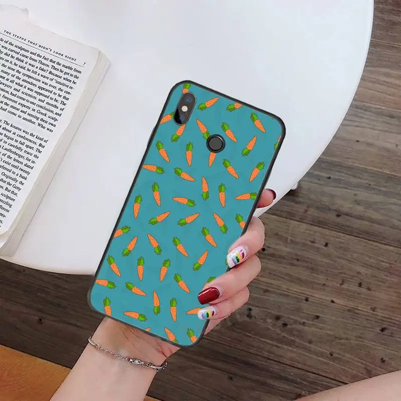 

Cute carrot plant food Phone Case For Xiaomi Redmi note 7 8 9 t max3 s 10 pro lite Luxury brand shell funda coque
