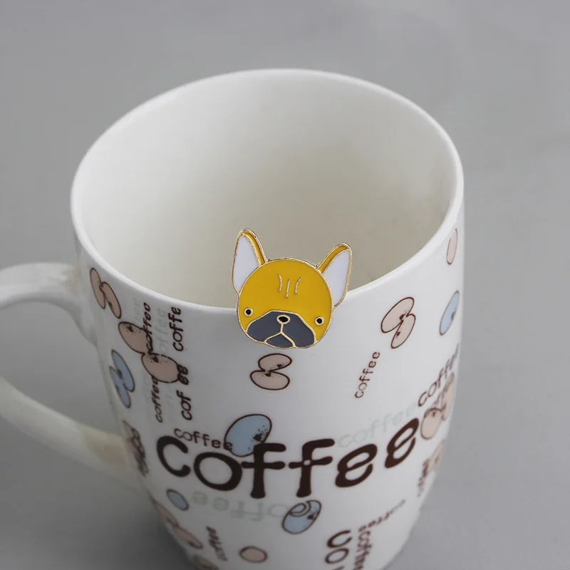 5 Pin мультфильм собака броши-кошки для женщин креативный смайлик пакет значки с