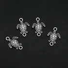 15 шт.лот 14x21 мм Античное посеребренное море брикет Морская жизнь очарование для ручной работы сделай сам тибетская фурнитура ювелирные изделия
