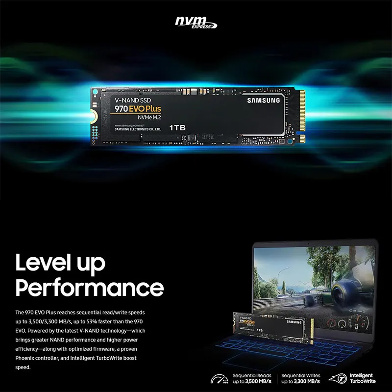 Жесткий диск SAMSUNG M.2 SSD накопитель M2 1 ТБ 500G 250G HD NVMe HDD винчестер 970 EVO Plus