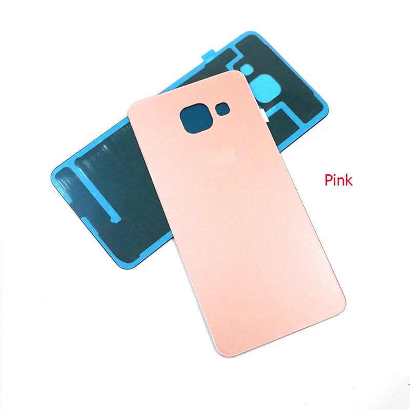 Для samsung Galaxy A510 A510F задняя батарея чехол 3D стекло Корпус Крышка для samsung A5 задняя дверь Замена - Цвет: Pink