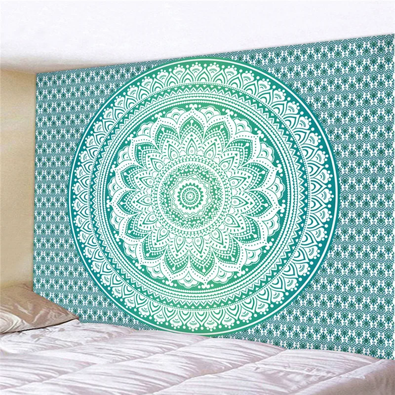 Квадратный гобелен Mandala из полиэстера 180*230 см Настенный Коврик декоративный
