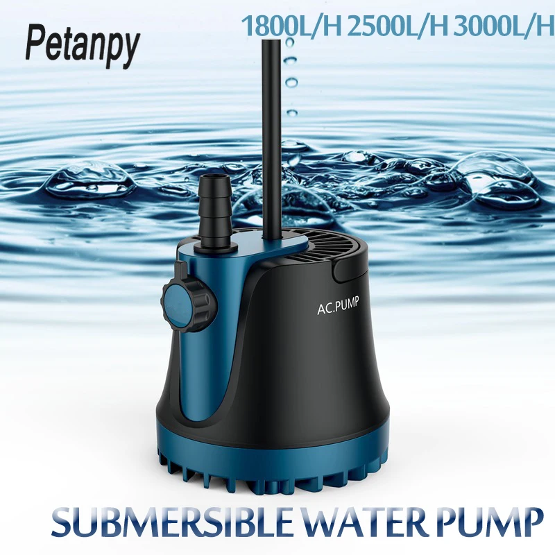 

220V Pump Home Submersible Water Pump Submersible Waterfall Silent Fountain Pump for aquarium fish tank Garden Fountain 220V