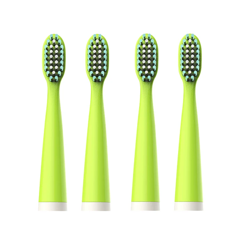 green 4 pieces Langtian 4 шт. 2 шт. головка звуковой зубной щетки DUPONT сменные головки для электрической зубной щетки подходит для Langtian Z02 Z03 Z06 Z08 Z09 Z18 - Цвет: green 4 pieces