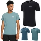 Мужские быстросохнущие футболки для бега с коротким рукавом, светоотражающие футболки с принтом для ночного бега, фитнеса, многоцветные дышащие тренировочные футболки для тренажерного зала