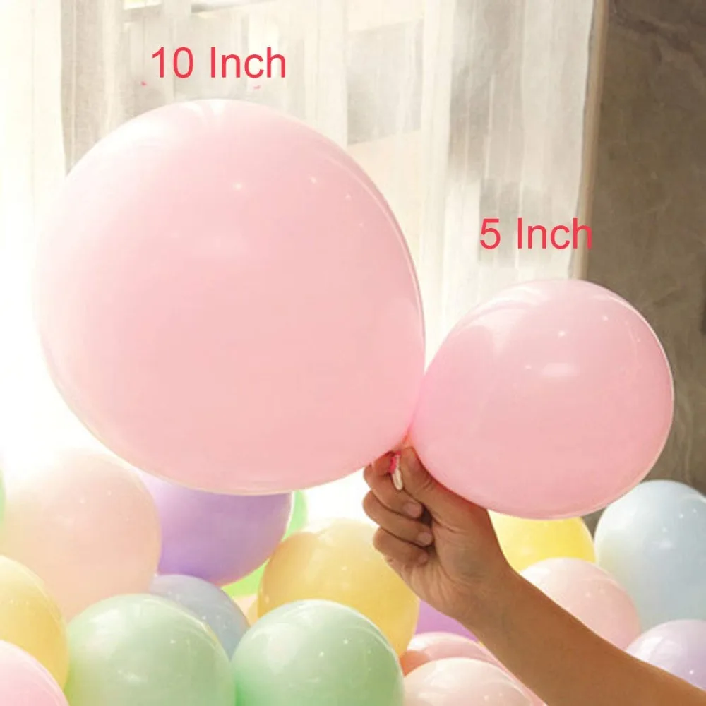

100pcs Pastel Latex Macaron Party Balloons for Wedding Birthday Baby Shower Party Decor Supplies Arch Balloon Garland